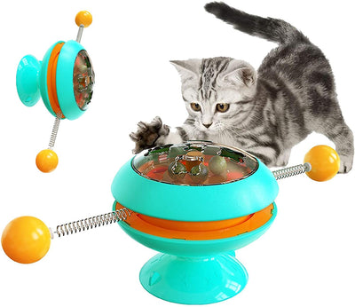 Interactive Turntable Kitten Toys with Catnip Balls